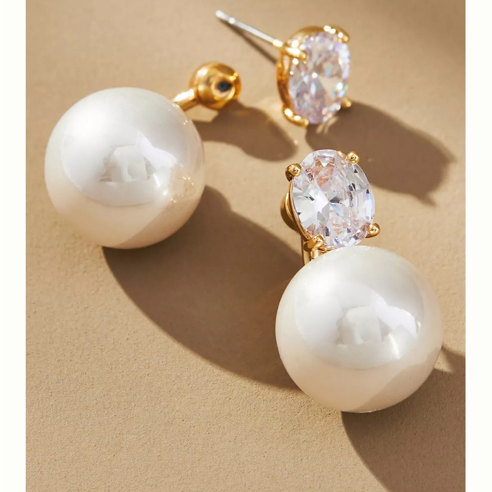 Brand new Anthropologie pearl drop earrings, perfect for brides!